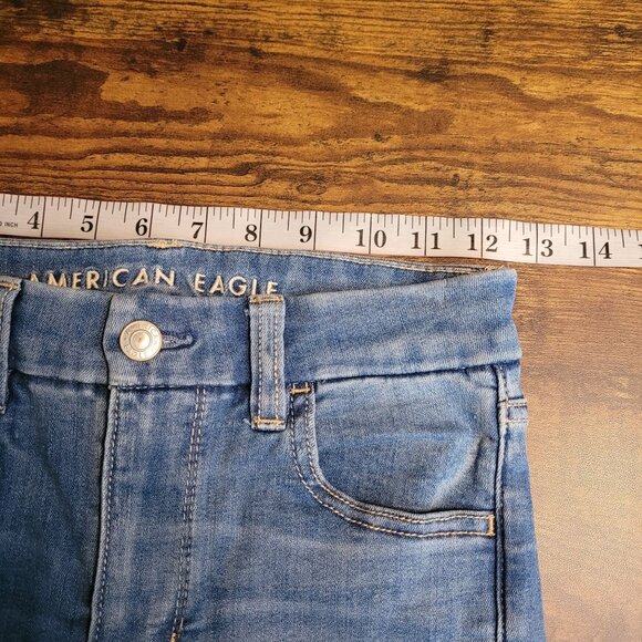 American Eagle Jeans 2 R Crop Jegging Curvy Super Hi Rise Next Level Stretch - Picture 7 of 11